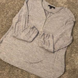 ***Never worn ***soft 3/4 zip blouse.